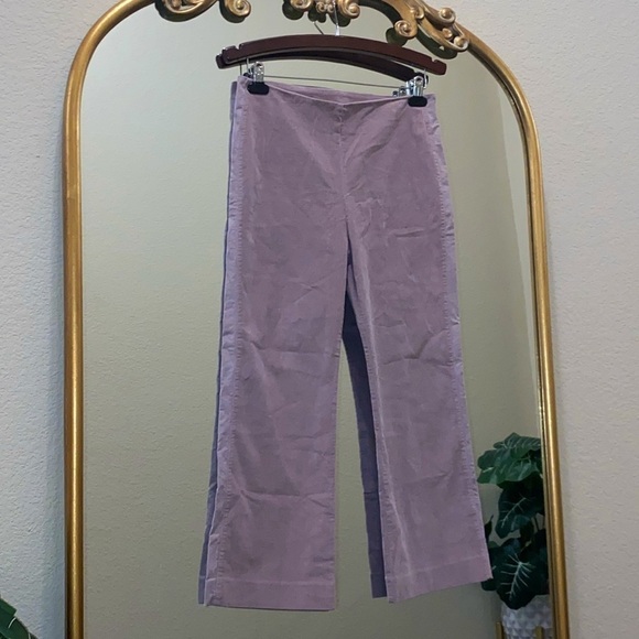 Three Dots Corduroy Straight Leg Pants Color: Peachy Plum Size 8 - Picture 3 of 5